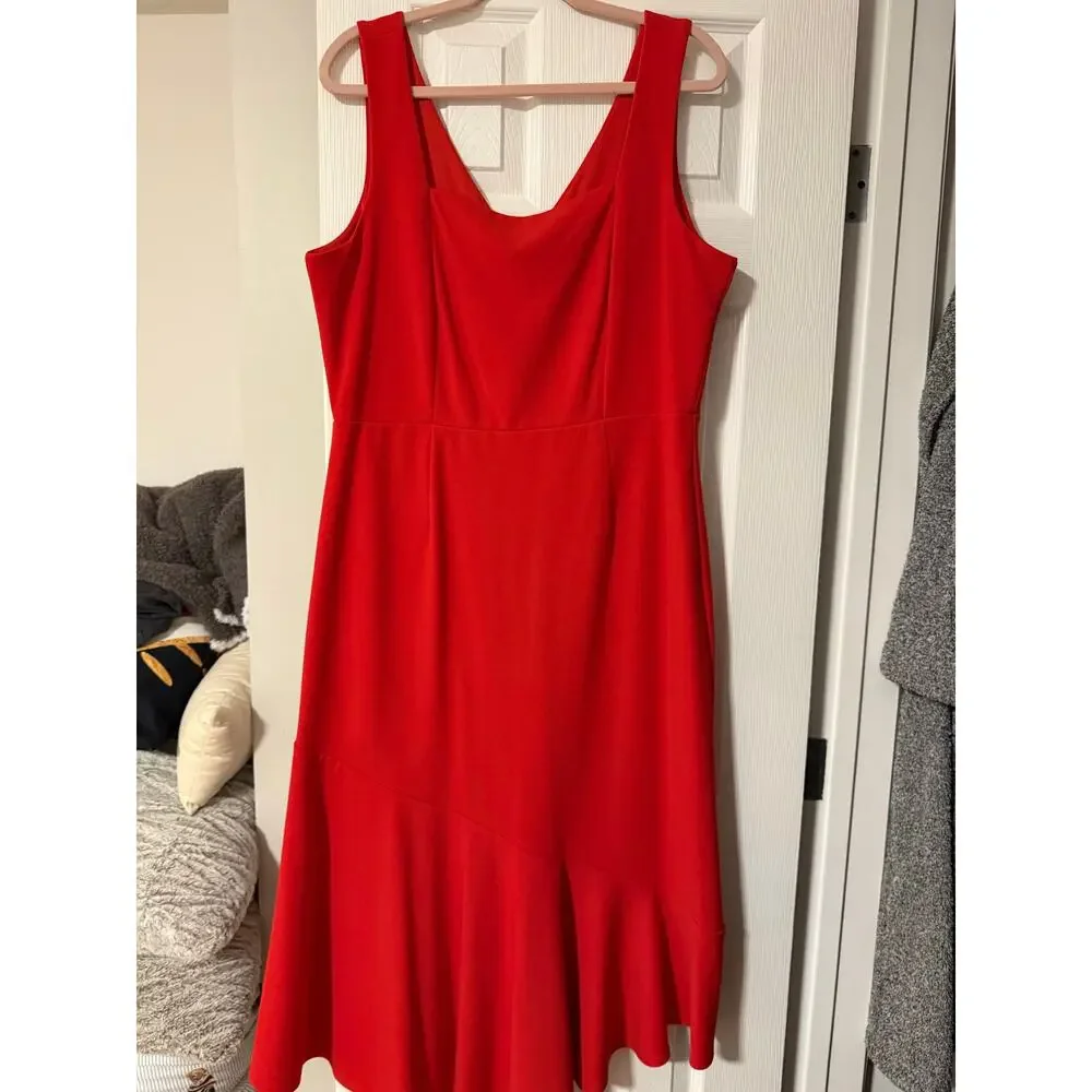 Sharagano Red Dress size 16 - Picture 3 of 5